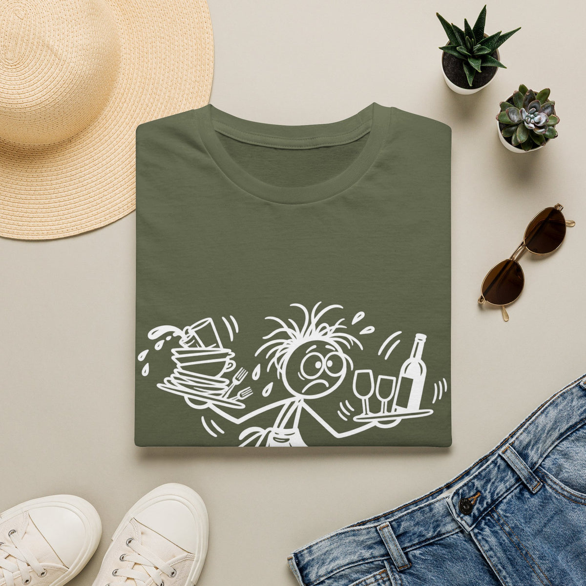 Only 8 More Hours of This Shift-Show T-Shirt | Funny Hospitality Staff Gift