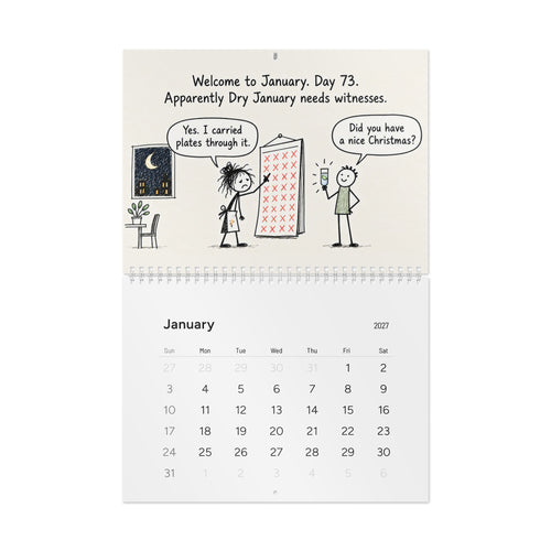 2027 Funny Hospitality Wall Calendar | Sarcastic Restaurant Staff Gift