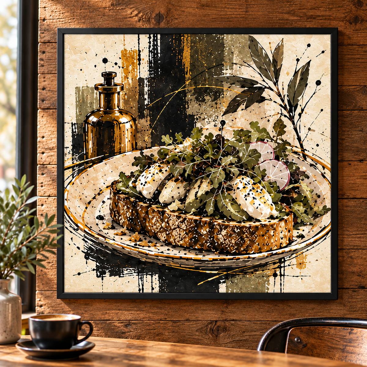 Modern Wall Art Framed Print | Kitchen Food Wall Art