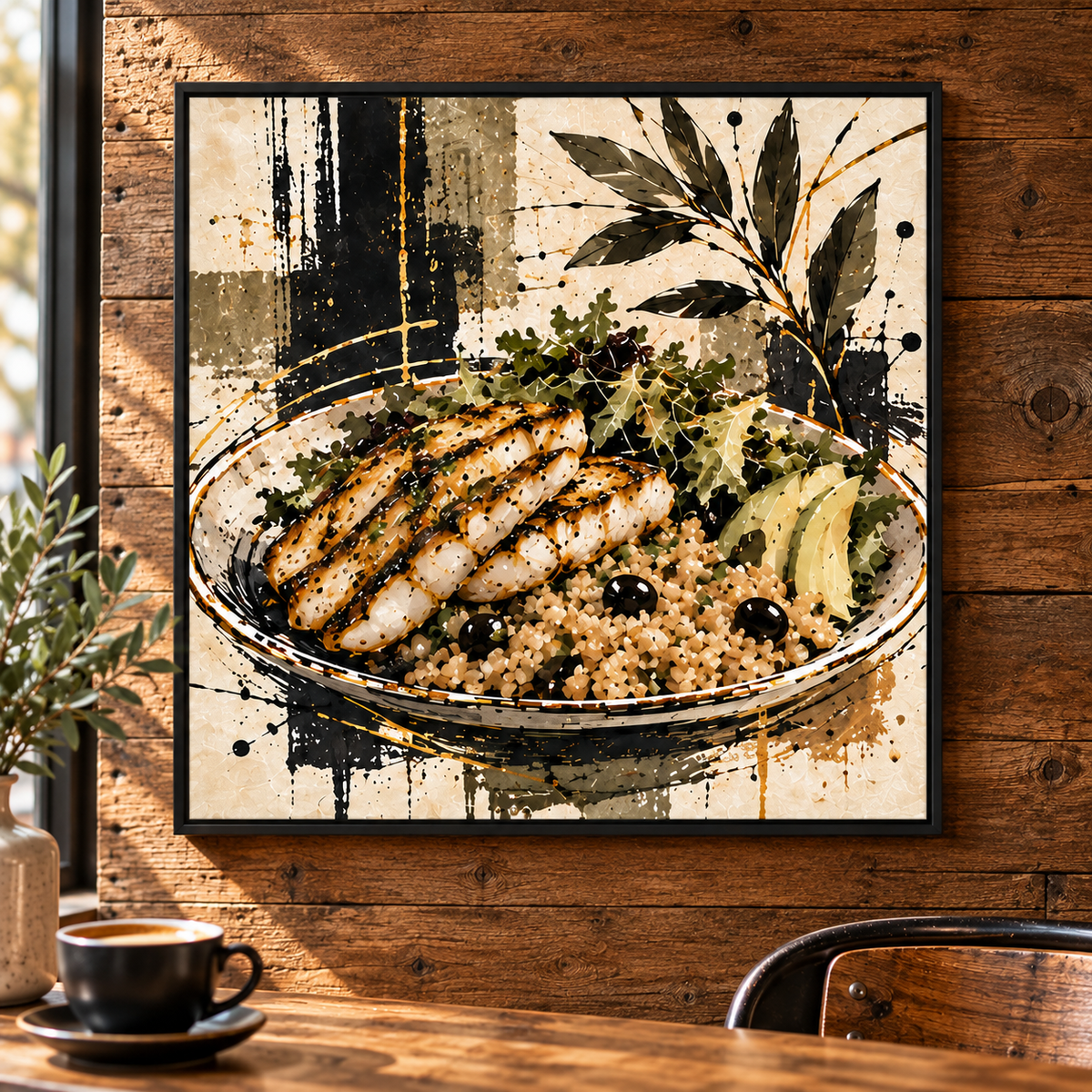 Modern Wall Art  Framed Print| Food Art Kitchen Wall art