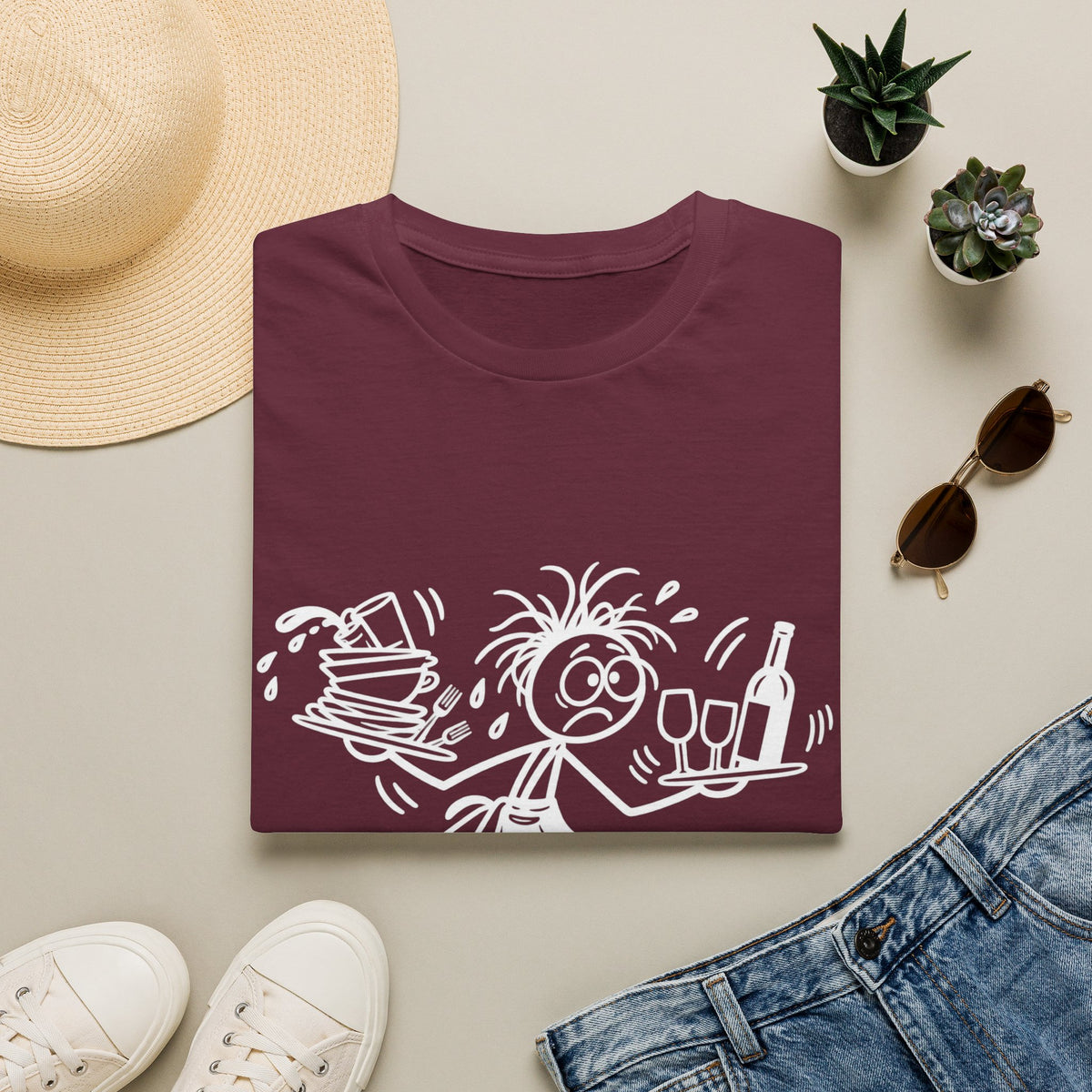 Only 8 More Hours of This Shift-Show T-Shirt | Funny Hospitality Staff Gift