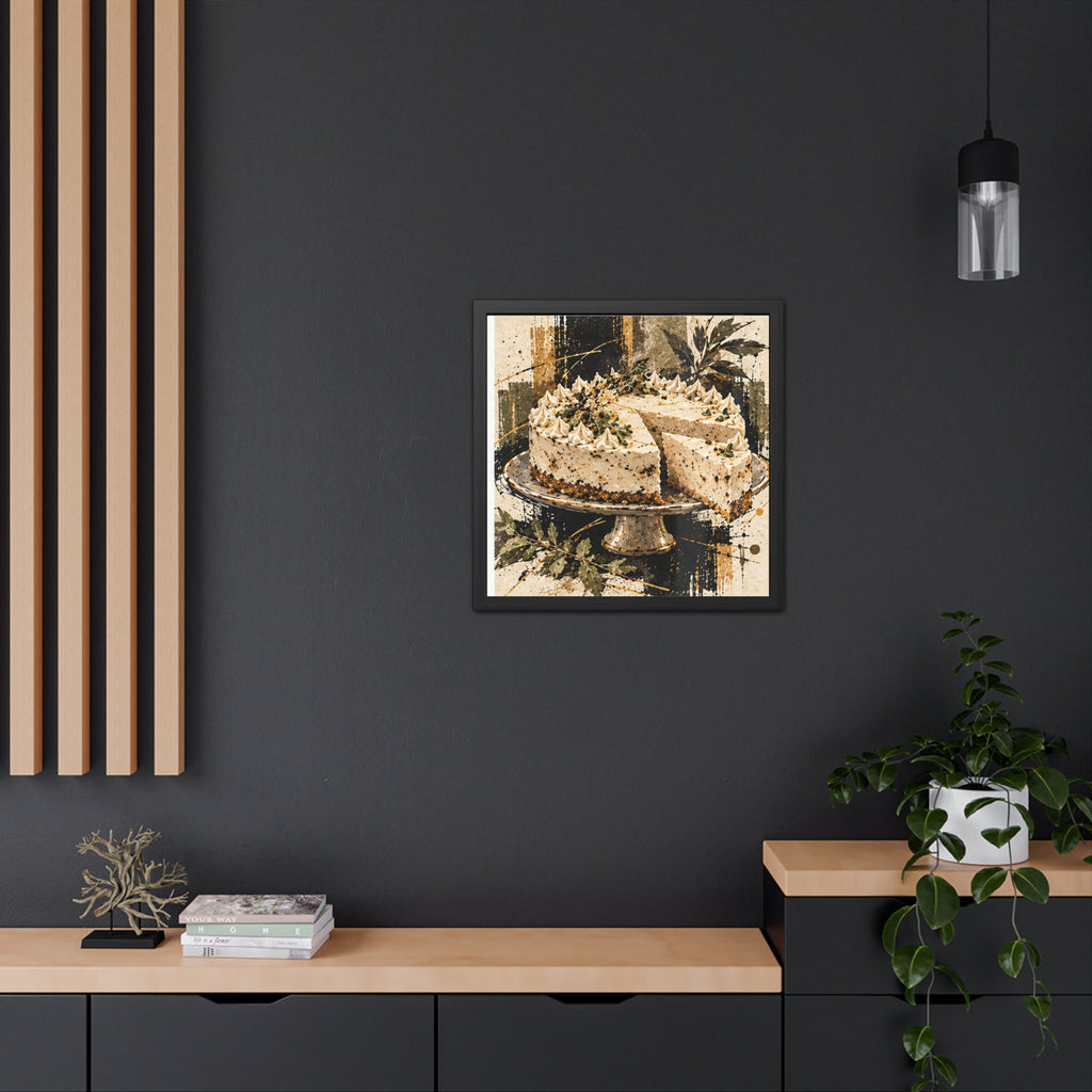 Modern Cafe Wall Art Framed Print | Vintage Bakery Wall Art