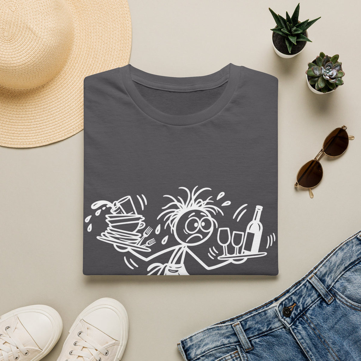 Only 8 More Hours of This Shift-Show T-Shirt | Funny Hospitality Staff Gift