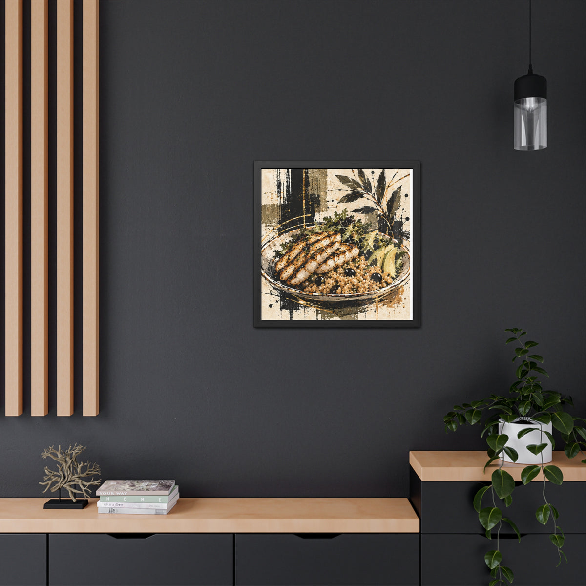 Modern Wall Art  Framed Print| Food Art Kitchen Wall art